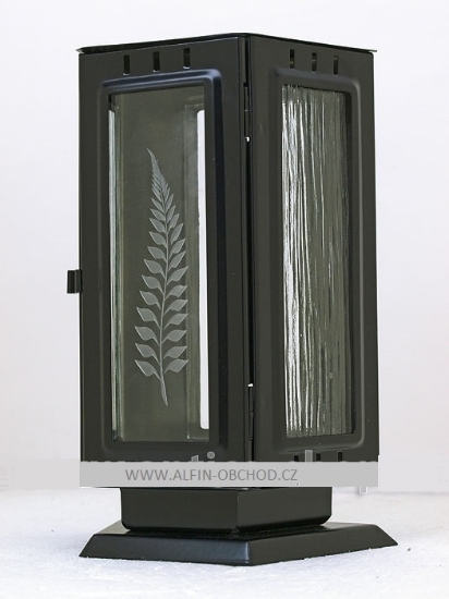 Obrázek Svítilna na postavení lichoběžníková černá