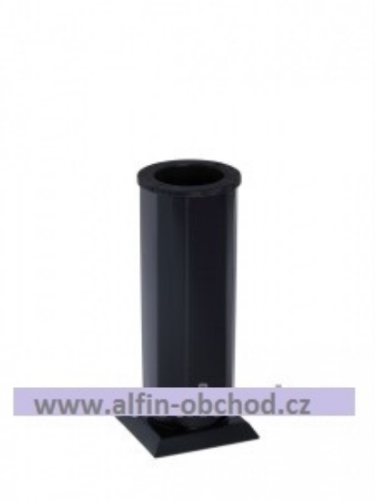 Obrázek Váza čtyřboká na postavení černá